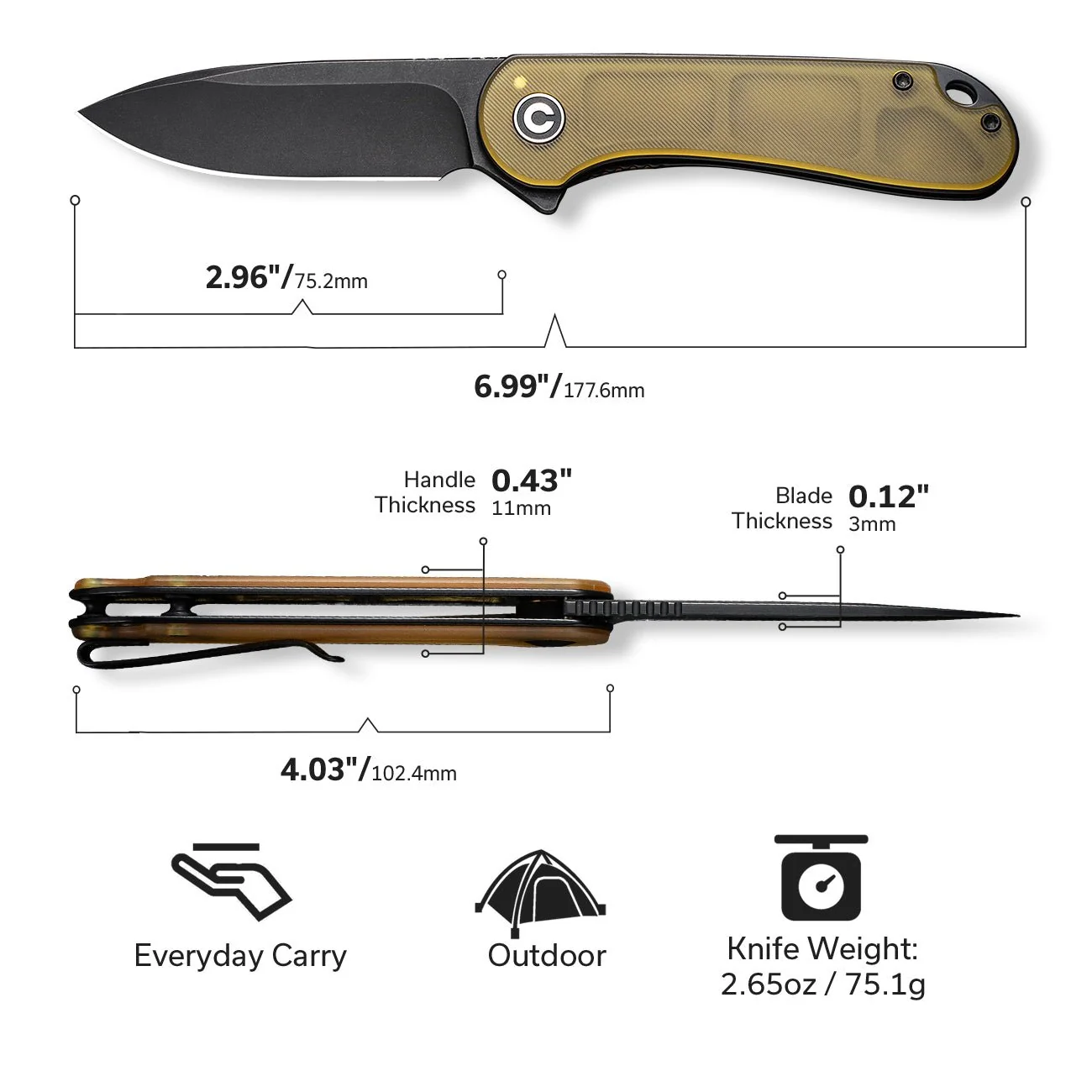 Civivi Elementum Folding Knife C907A — image 2